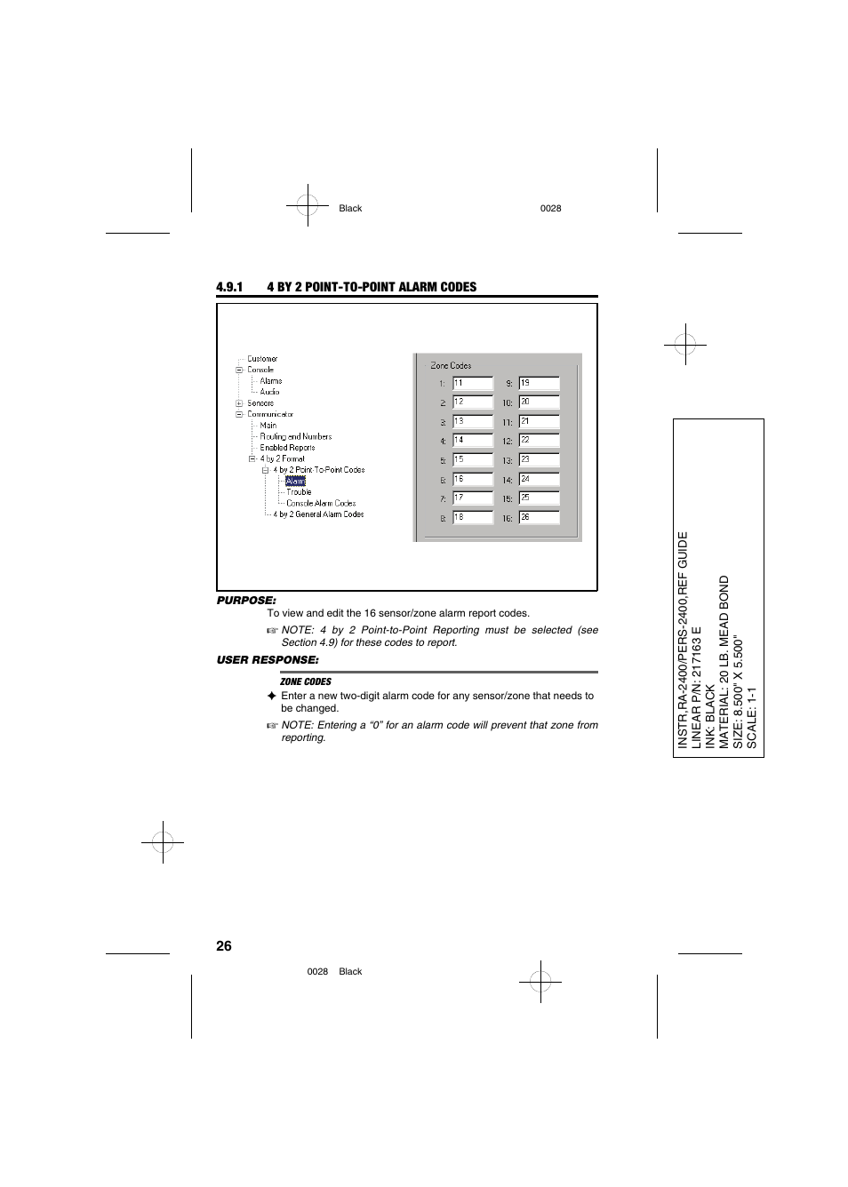 Linear PERS-2400 PERSONAL EMERGENCY REPORTING SYSTEM RA-2400 User Manual | Page 28 / 40