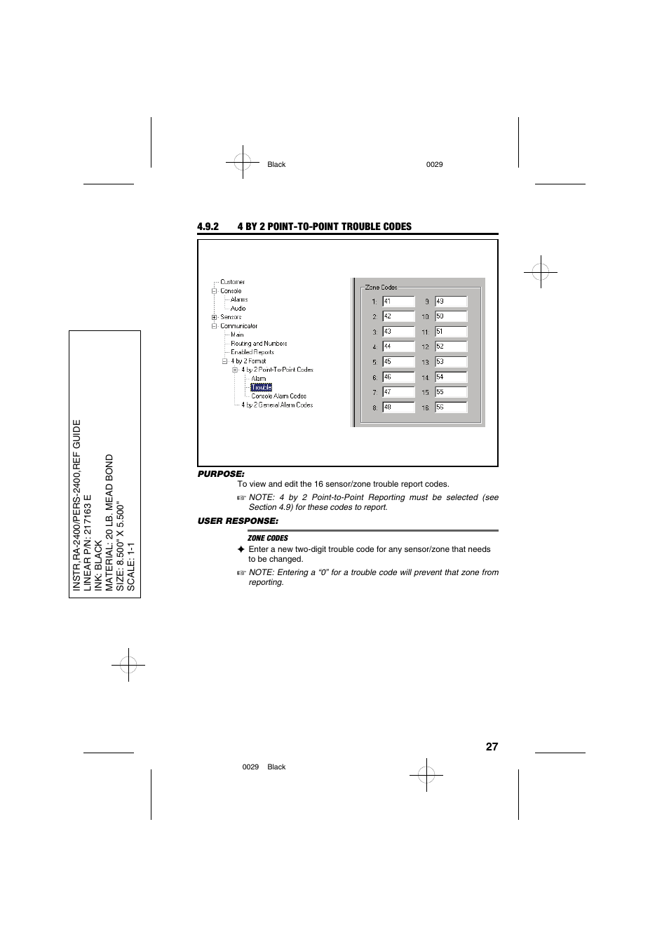 Linear PERS-2400 PERSONAL EMERGENCY REPORTING SYSTEM RA-2400 User Manual | Page 29 / 40