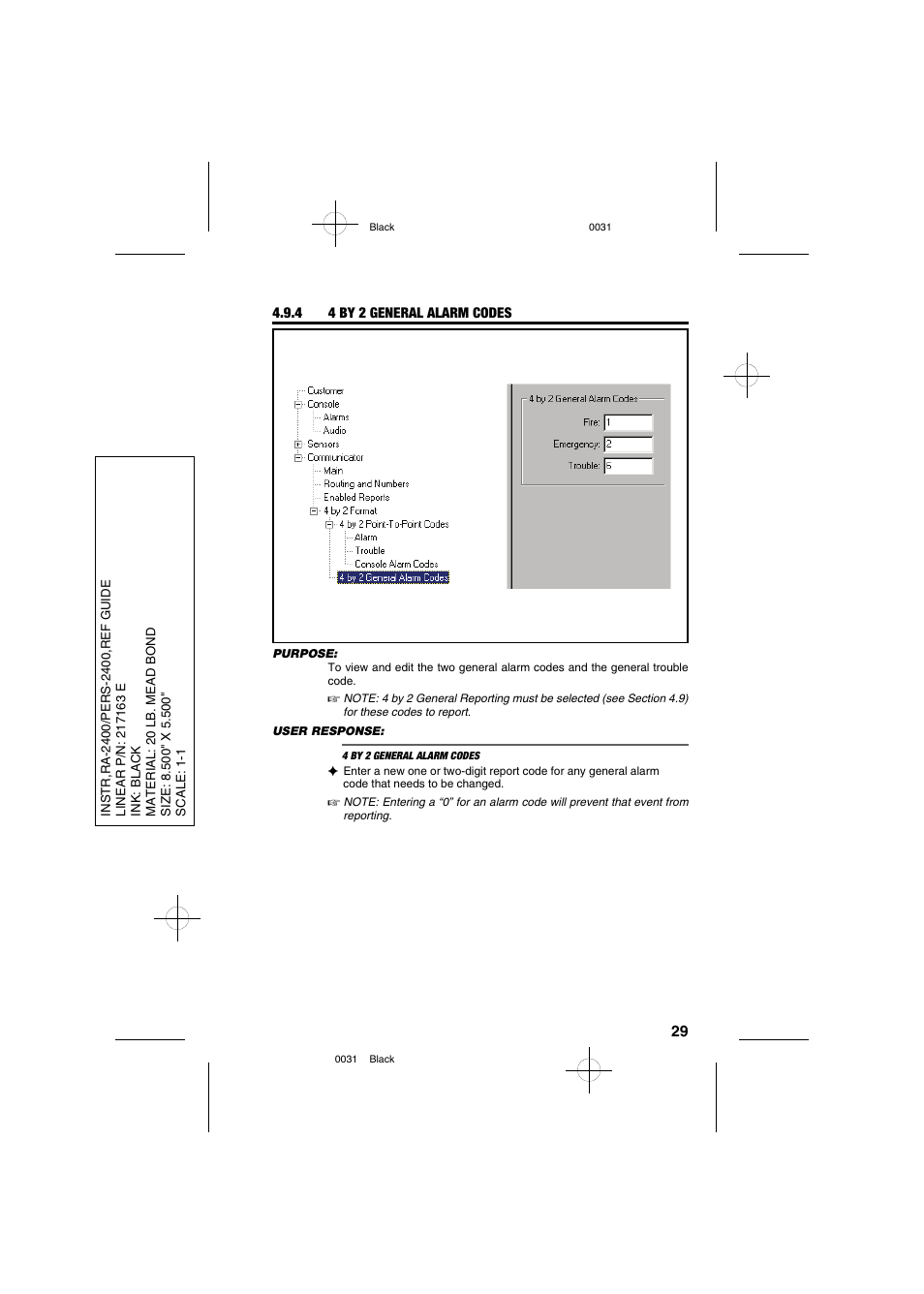 Linear PERS-2400 PERSONAL EMERGENCY REPORTING SYSTEM RA-2400 User Manual | Page 31 / 40