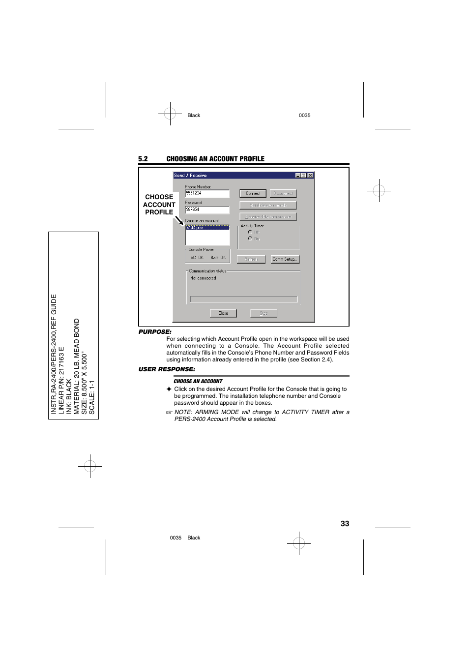 Linear PERS-2400 PERSONAL EMERGENCY REPORTING SYSTEM RA-2400 User Manual | Page 35 / 40