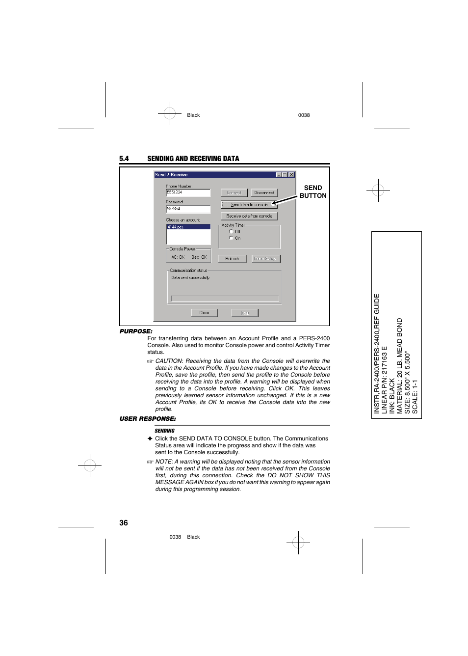 Linear PERS-2400 PERSONAL EMERGENCY REPORTING SYSTEM RA-2400 User Manual | Page 38 / 40