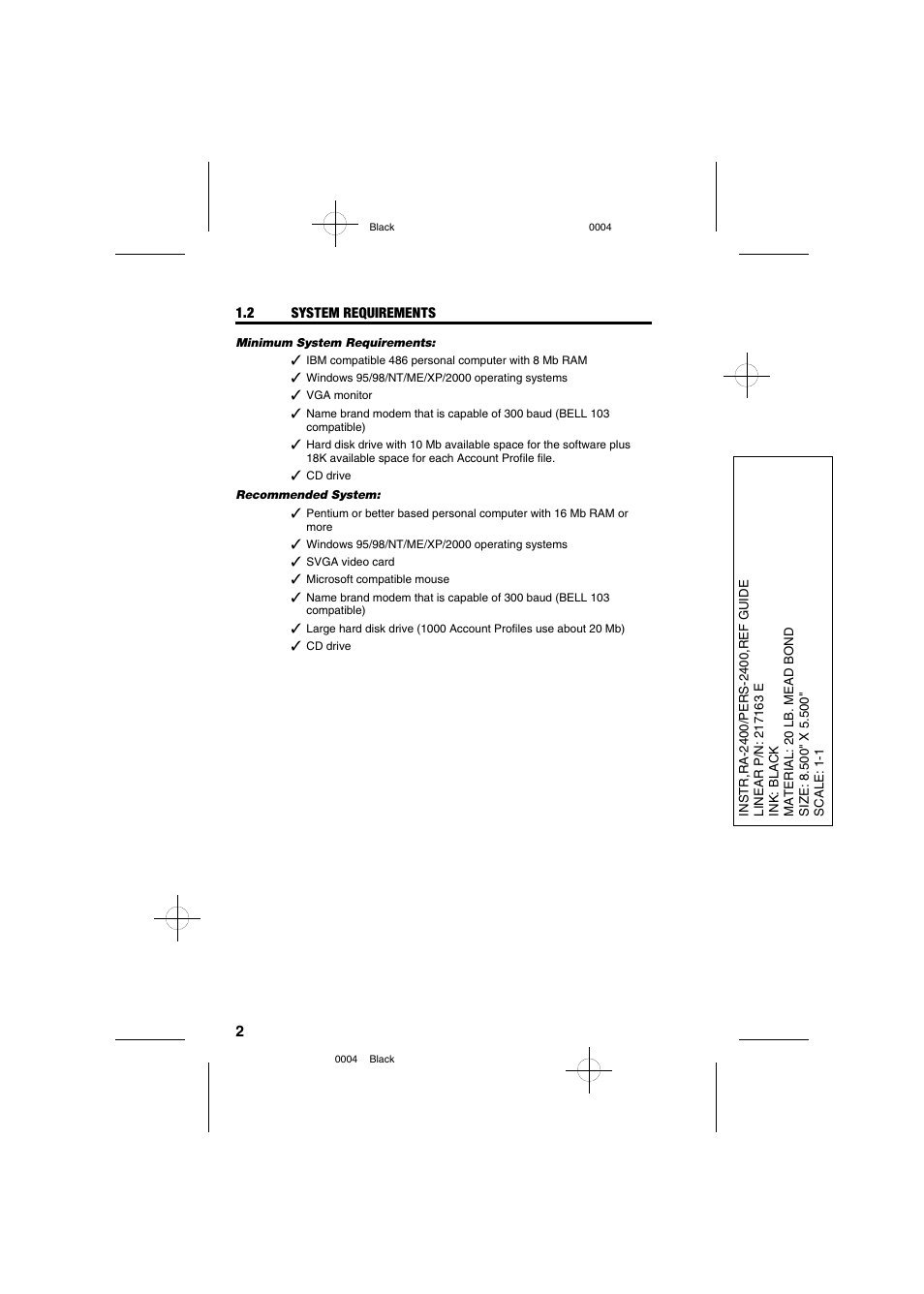 Linear PERS-2400 PERSONAL EMERGENCY REPORTING SYSTEM RA-2400 User Manual | Page 4 / 40