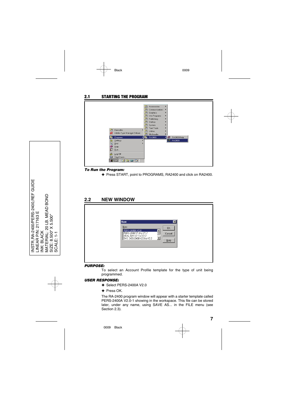 Linear PERS-2400 PERSONAL EMERGENCY REPORTING SYSTEM RA-2400 User Manual | Page 9 / 40