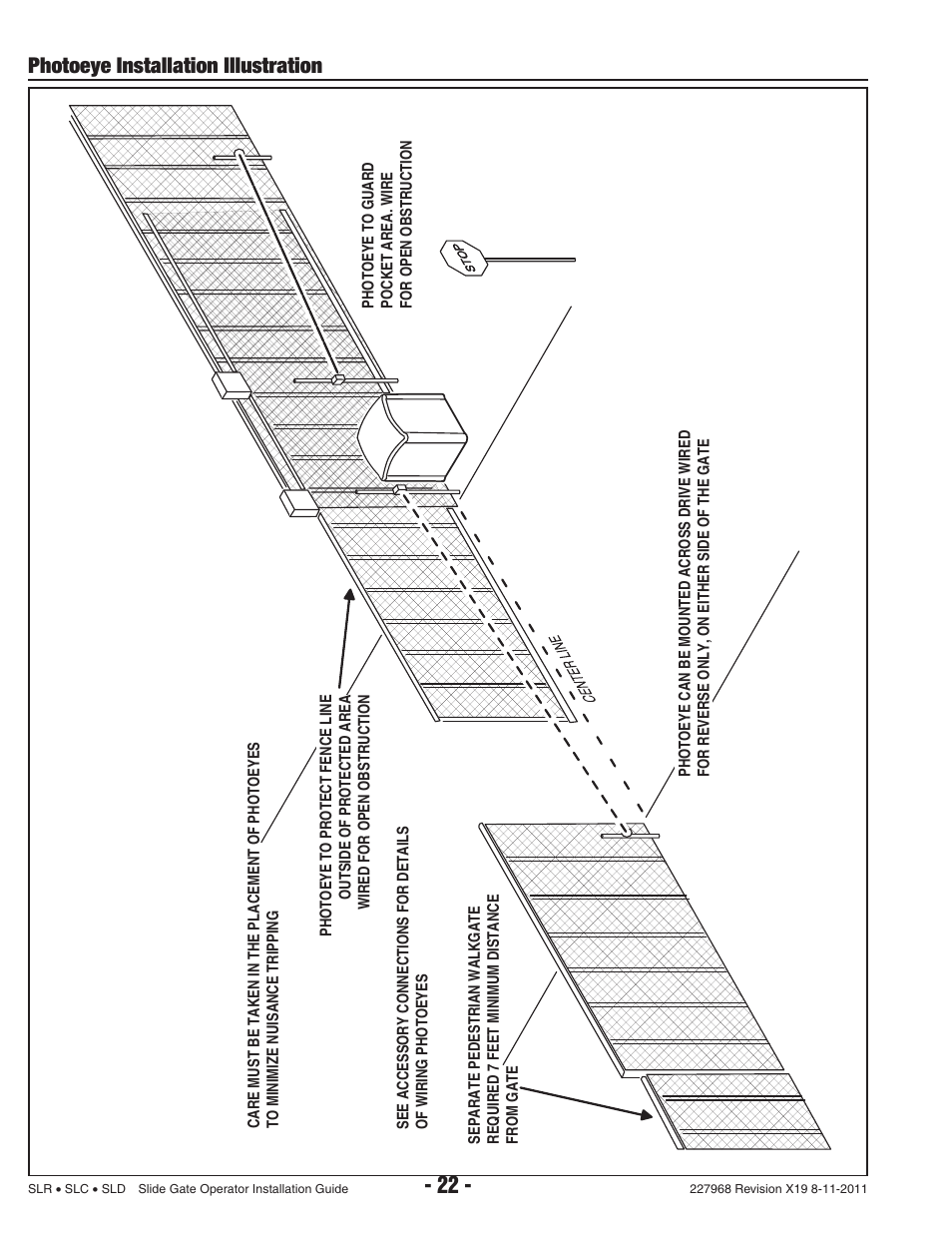Photoeye installation illustration | Linear SLC User Manual | Page 24 / 38
