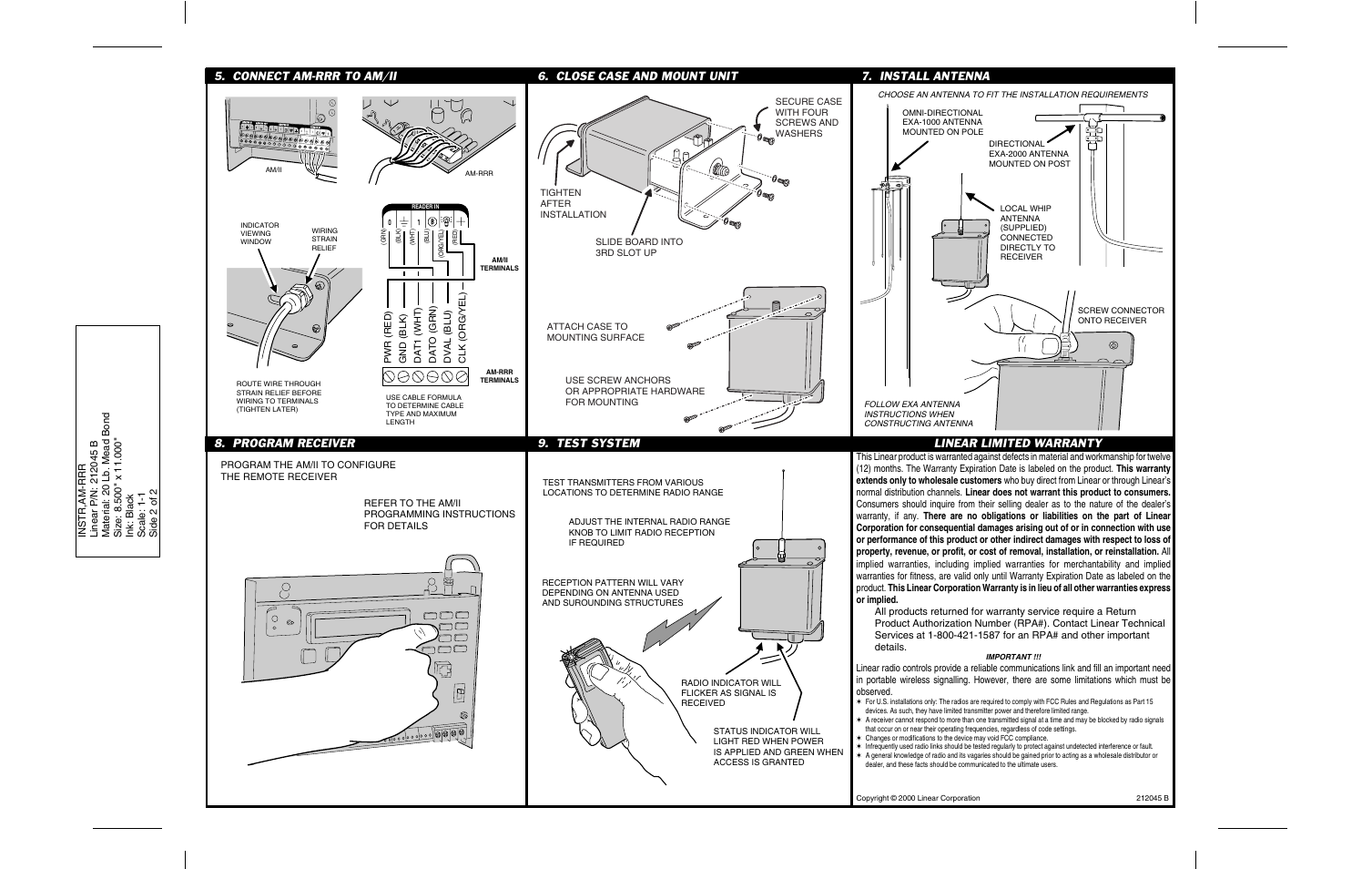 Linear Car Stereo System User Manual | Page 2 / 2