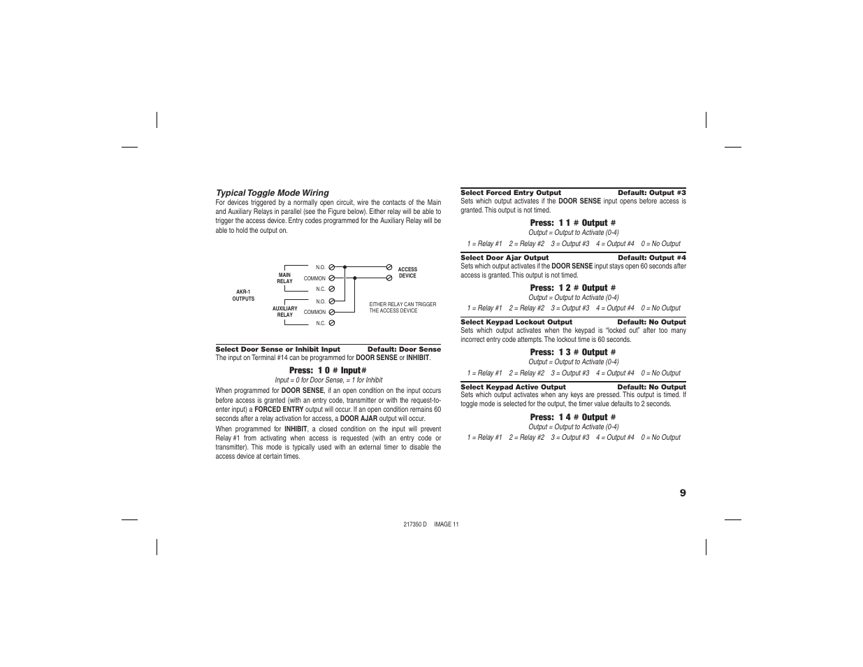 Linear AKR-1 User Manual | Page 11 / 20