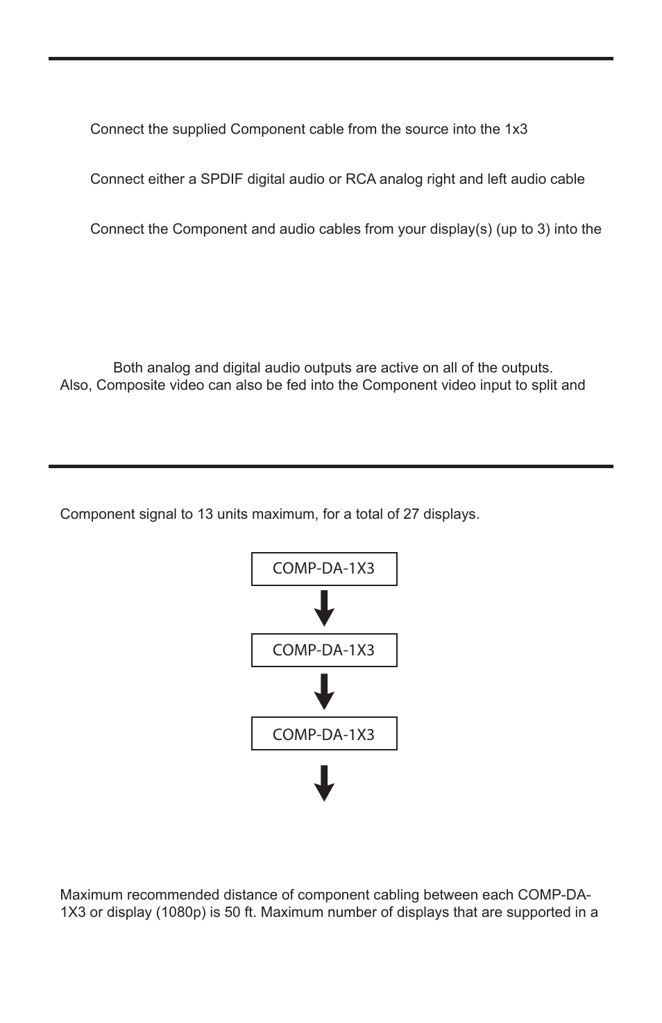 X3 x9 maximum 27 displays | Linear COMP-DA-1X3 User Manual | Page 8 / 12