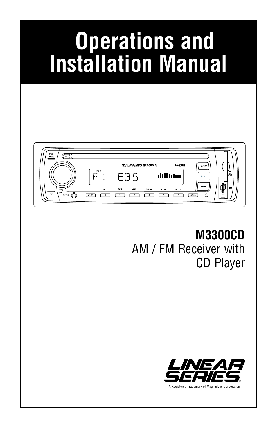 Linear M3300CD User Manual | 12 pages