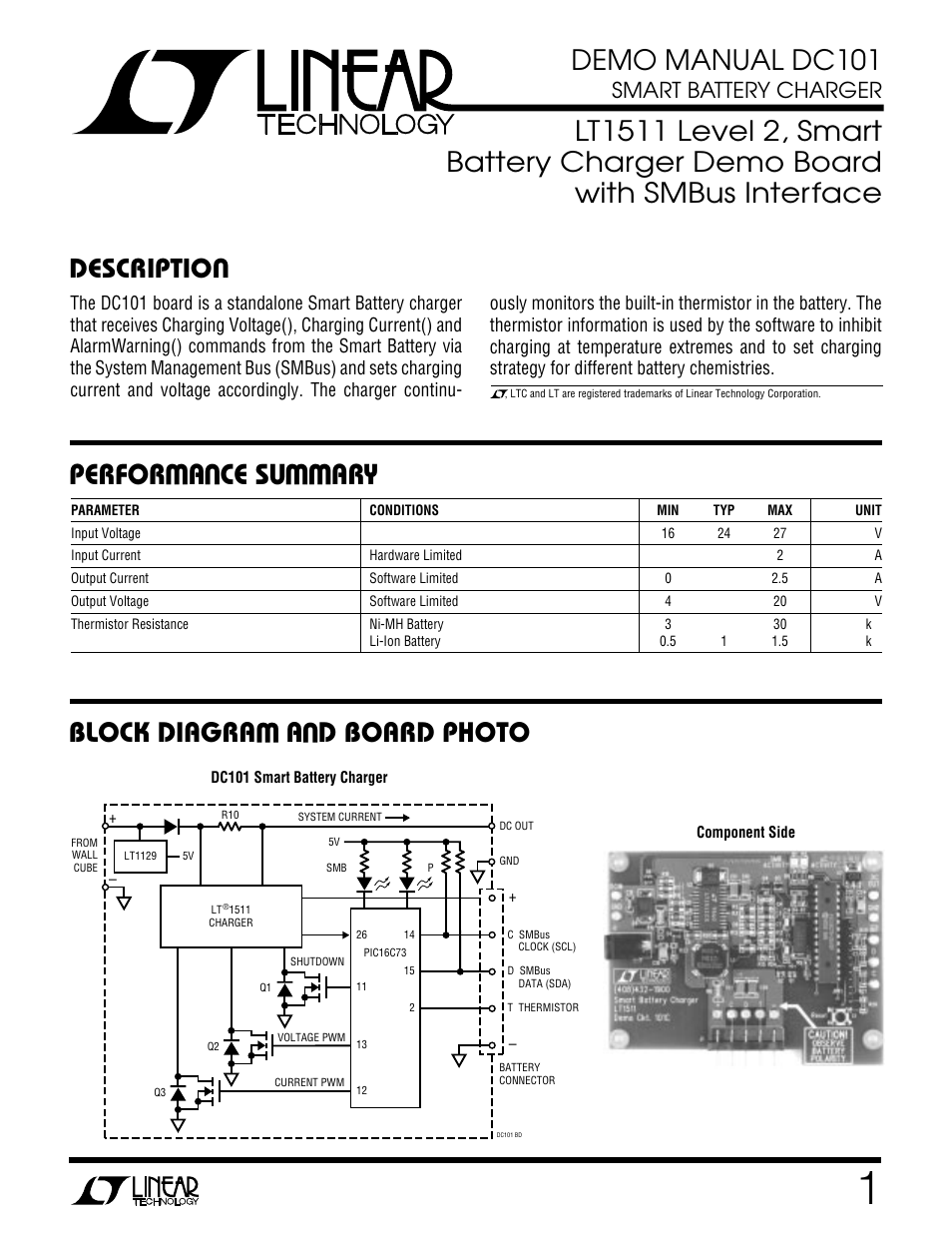 Linear DC101 User Manual | 8 pages