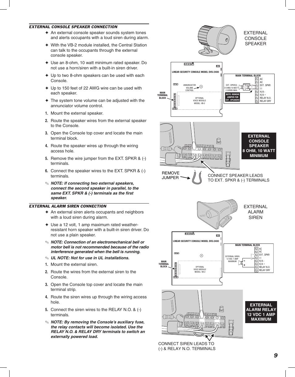 Linear DVS-2400 User Manual | Page 11 / 44