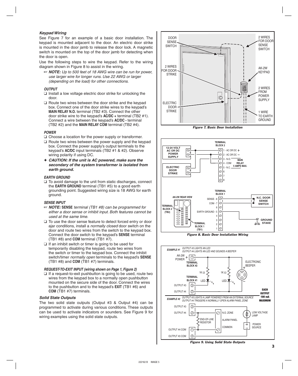 Linear WEATHER RESISTANT KEYLESS ENTRY SYSTEM AK-2W User Manual | Page 5 / 8