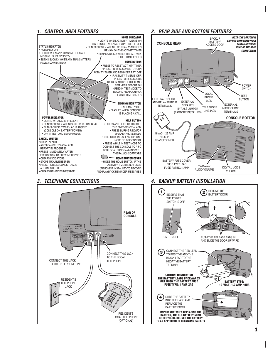 Linear PERS-3600B User Manual | Page 3 / 8