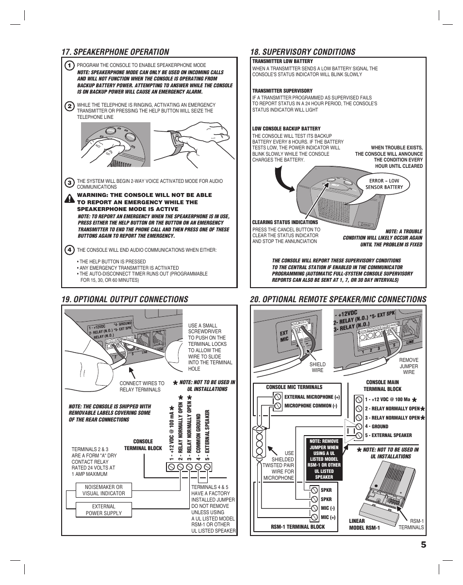 Linear PERS-3600B User Manual | Page 7 / 8