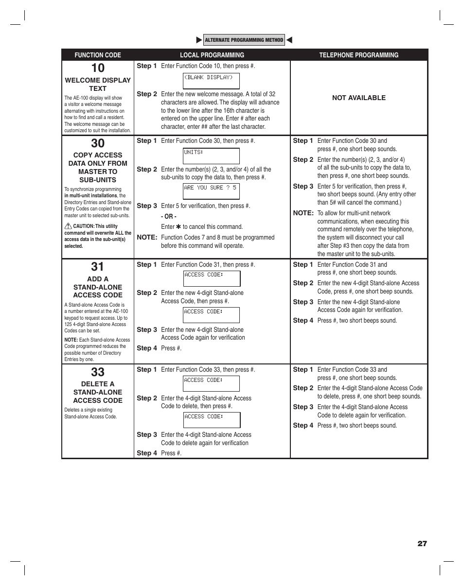 Linear AE-100 User Manual | Page 27 / 36