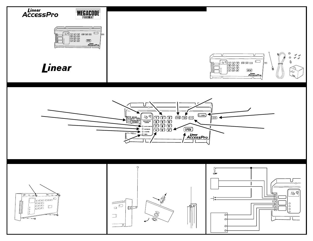 Linear ACCESSPRO AP-1 User Manual | 2 pages