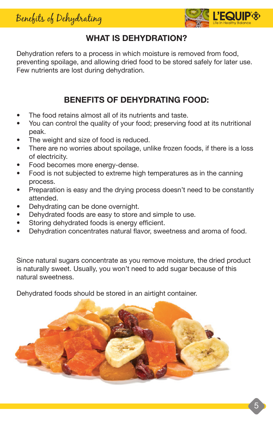Important safeguards, Benefits of dehydrating, What is dehydration | Benefits of dehydrating food | L'Equip EXPANDABLE 528 User Manual | Page 5 / 40