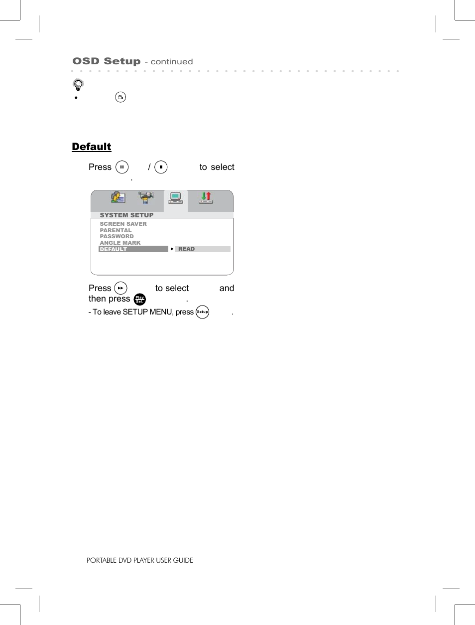 Default | Logik LPD850 User Manual | Page 22 / 27
