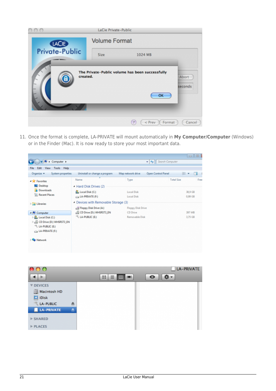 LaCie 14F User Manual | Page 21 / 54