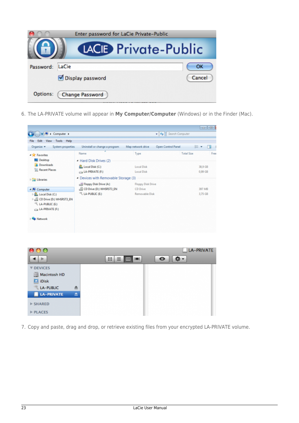 LaCie 14F User Manual | Page 23 / 54