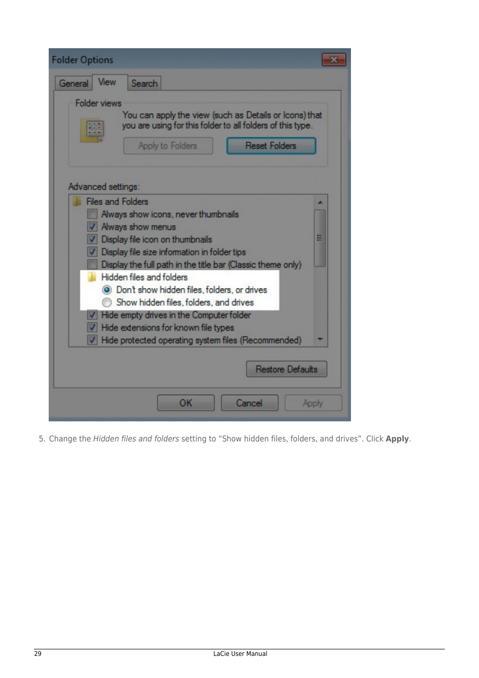 LaCie 14F User Manual | Page 29 / 54