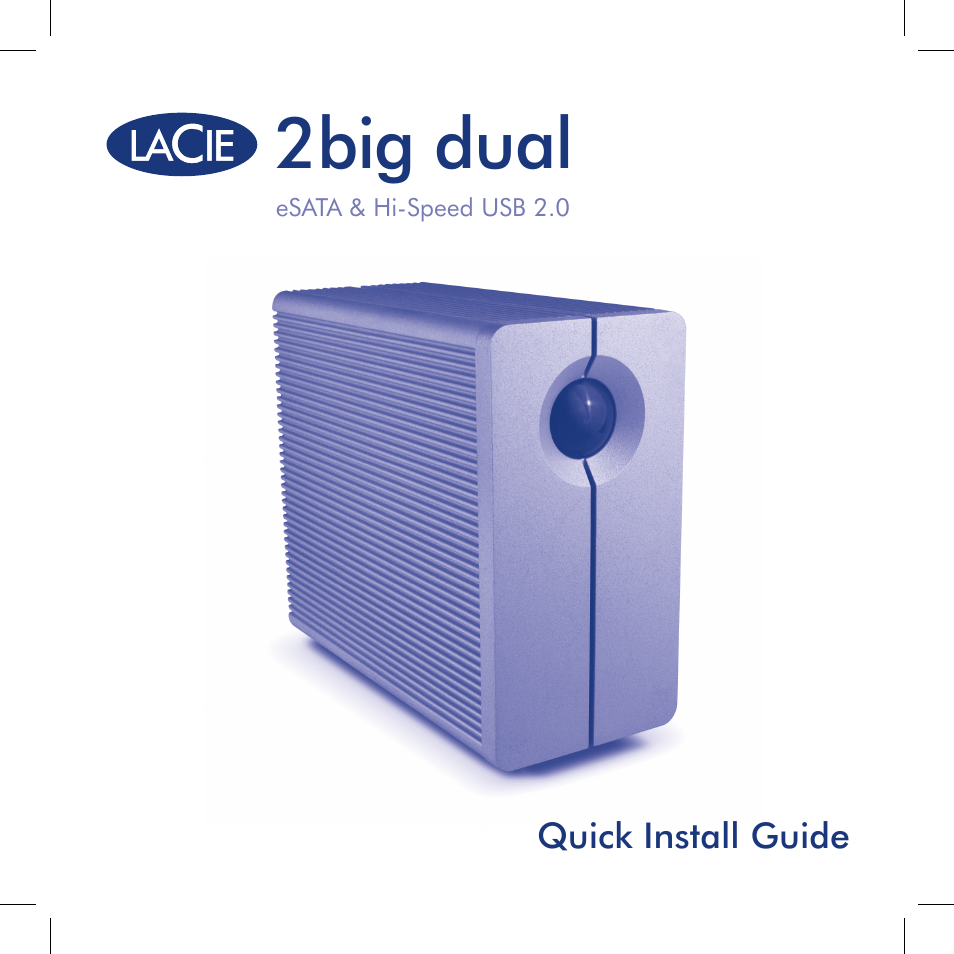 LaCie 2big dual User Manual | 24 pages