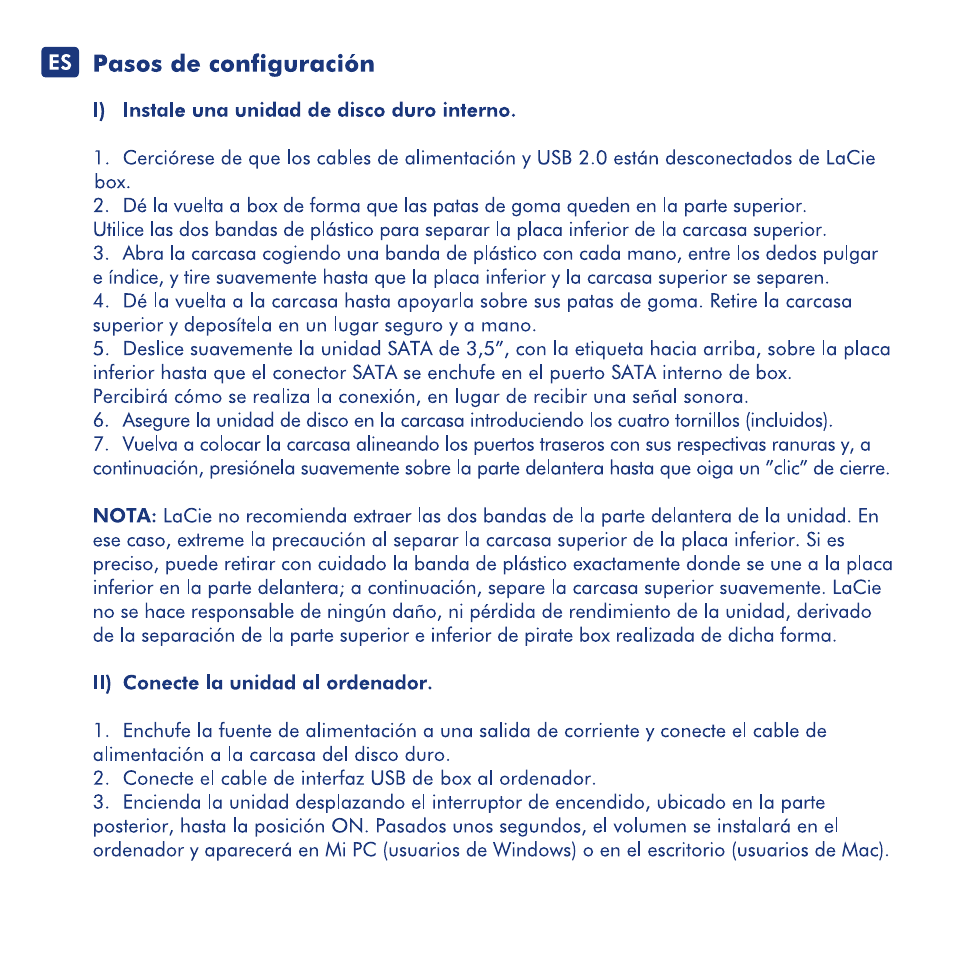 LaCie Box User Manual | Page 10 / 24