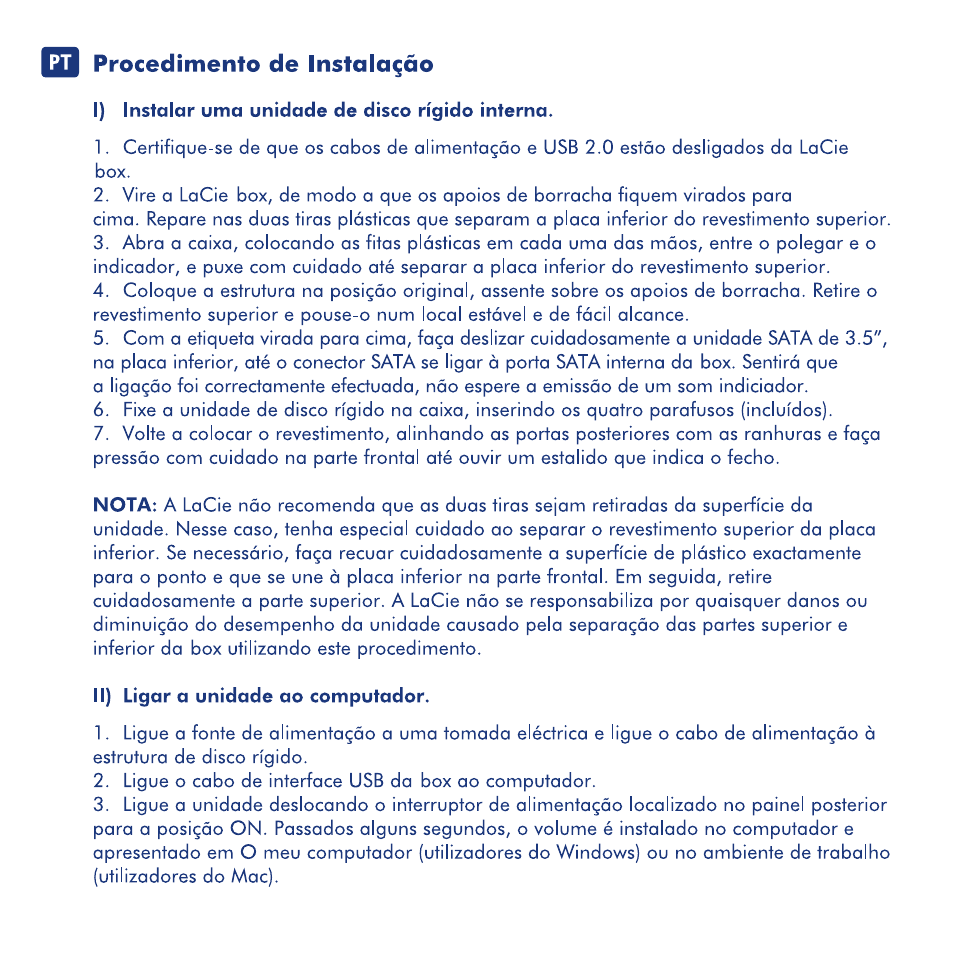 LaCie Box User Manual | Page 12 / 24