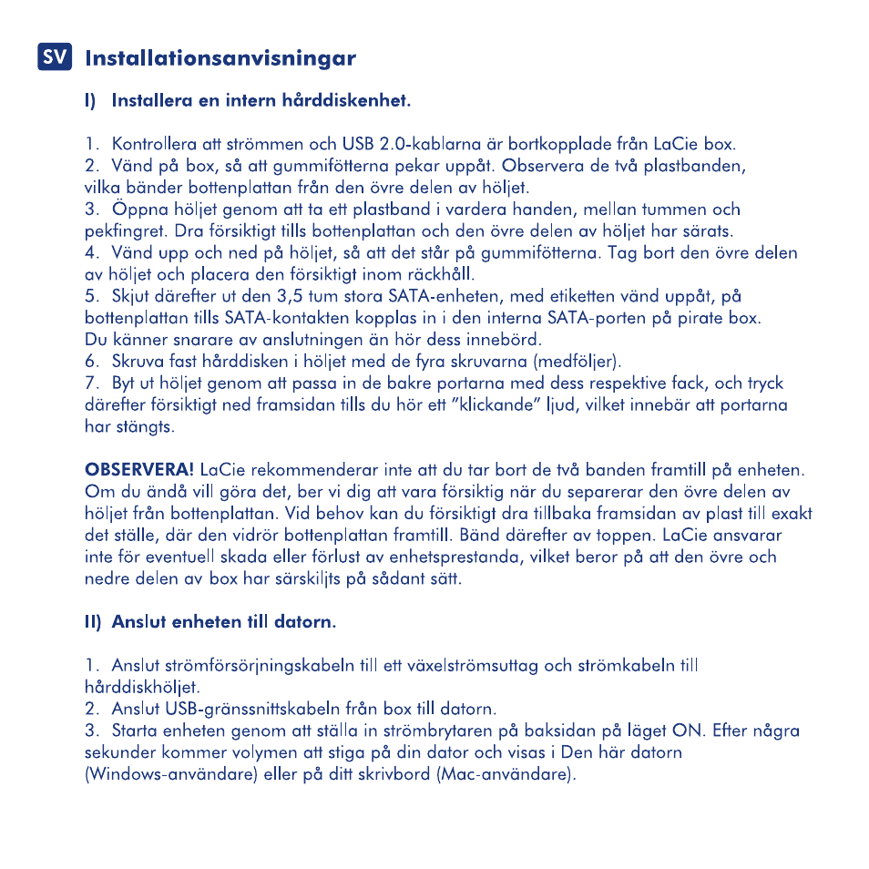 LaCie Box User Manual | Page 13 / 24