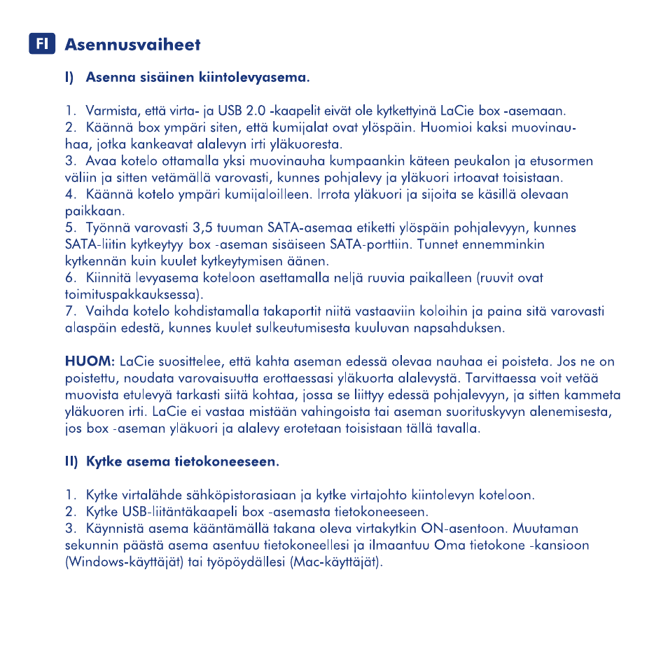 LaCie Box User Manual | Page 15 / 24