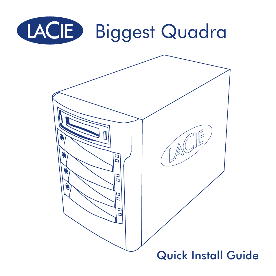 LaCie Biggest Quadra User Manual | 34 pages