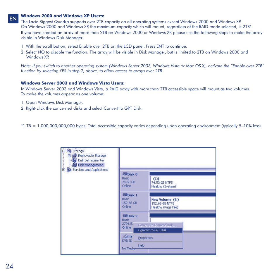LaCie Biggest Quadra User Manual | Page 24 / 34