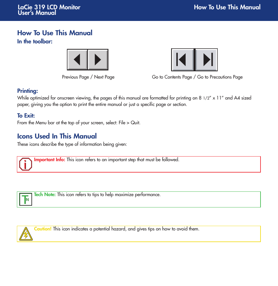 LaCie 319 User Manual | 24 pages