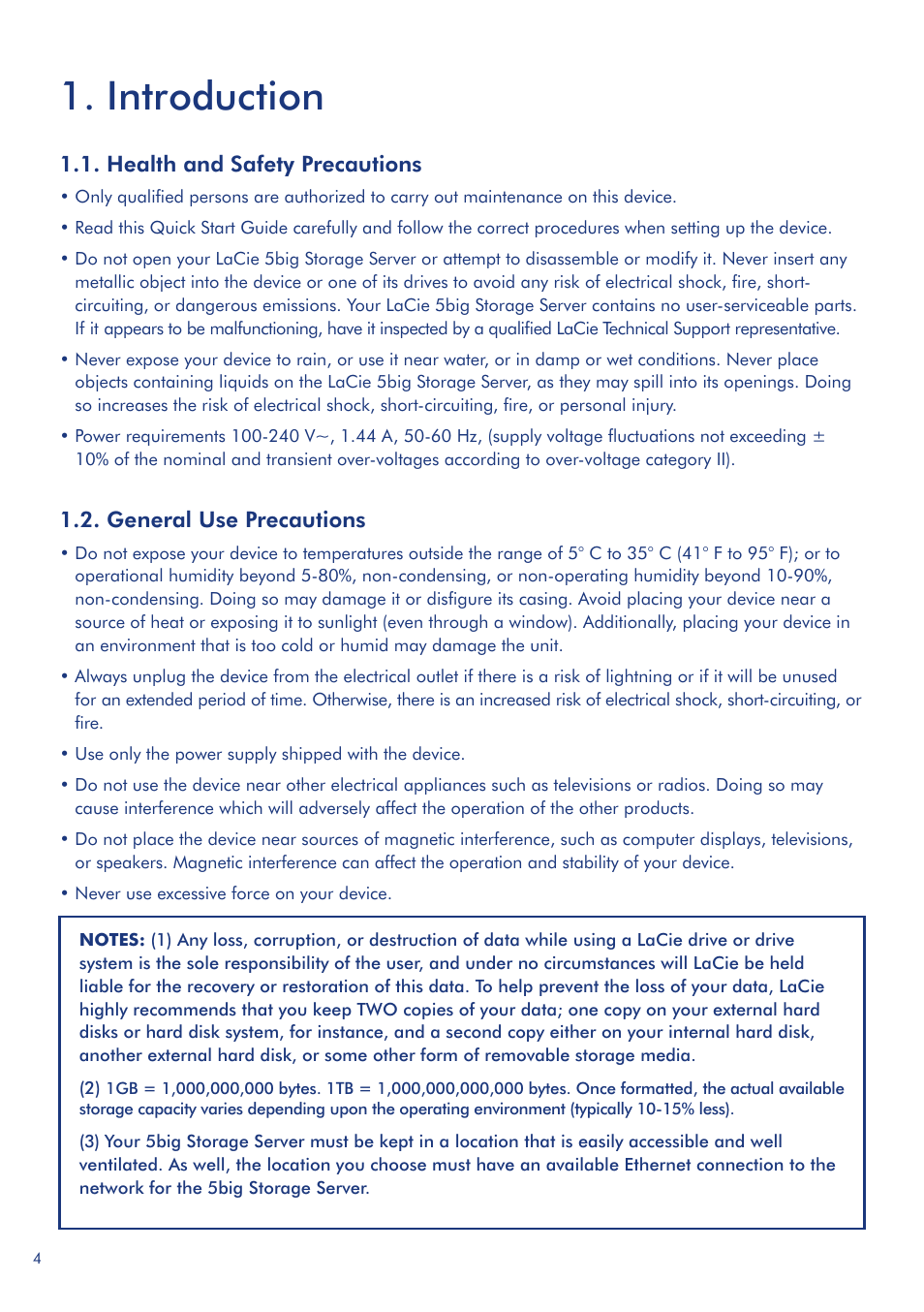 Introduction | LaCie 5big Storage Server User Manual | Page 4 / 20