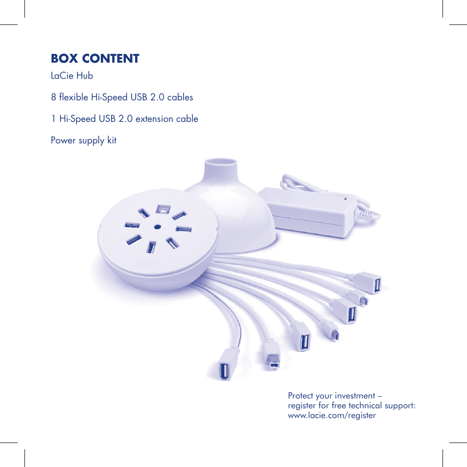 Box content | LaCie Hub User Manual | Page 2 / 15