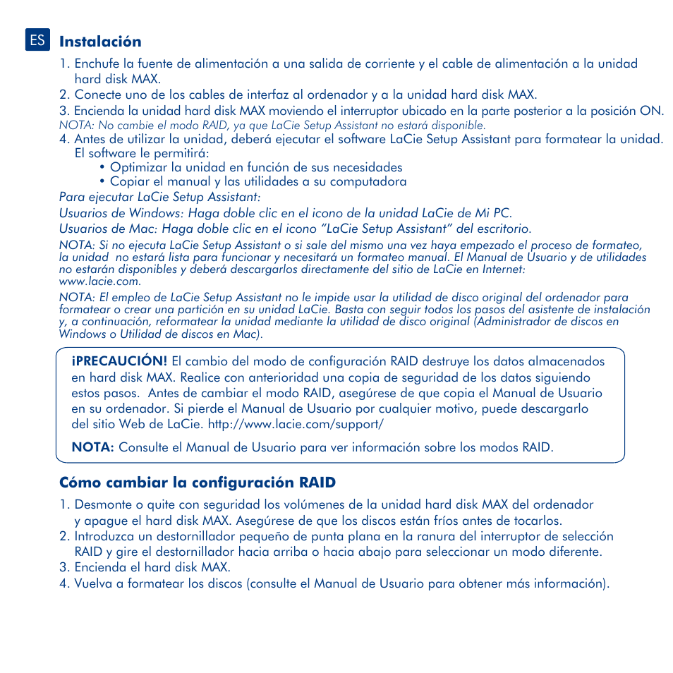 LaCie Hard Disk MAX User Manual | Page 14 / 44