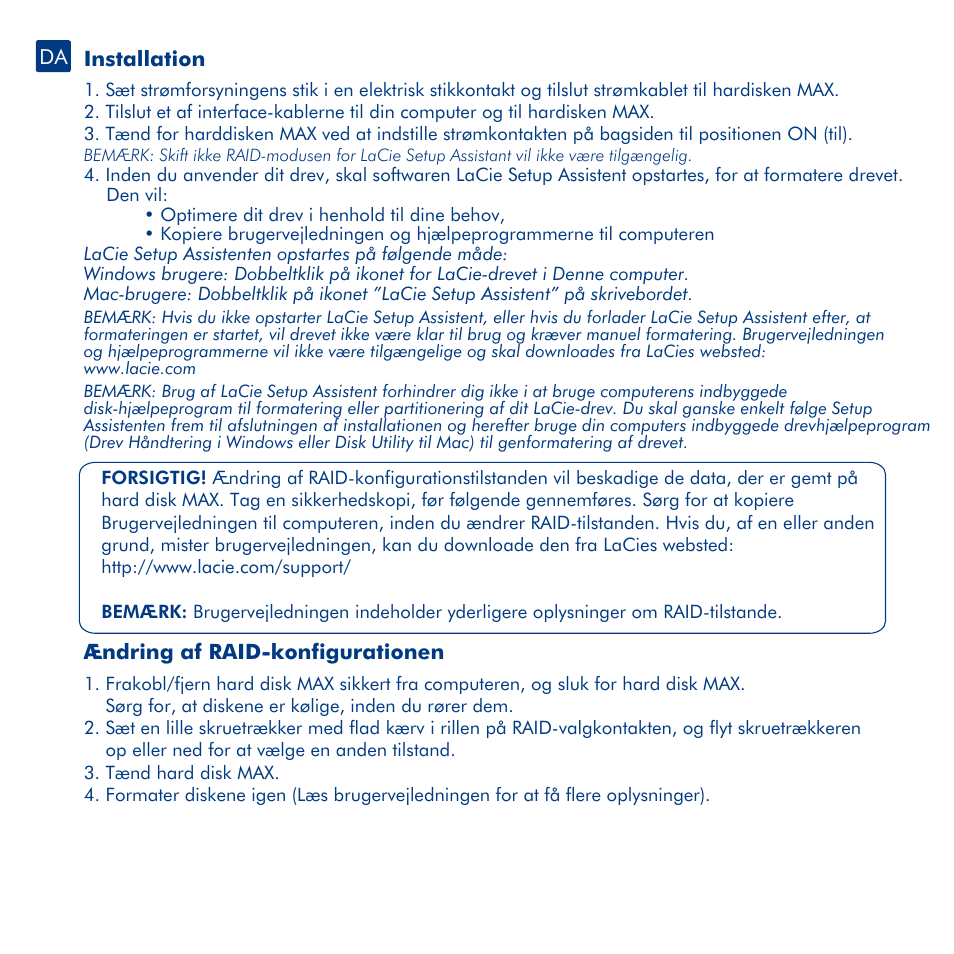 LaCie Hard Disk MAX User Manual | Page 22 / 44