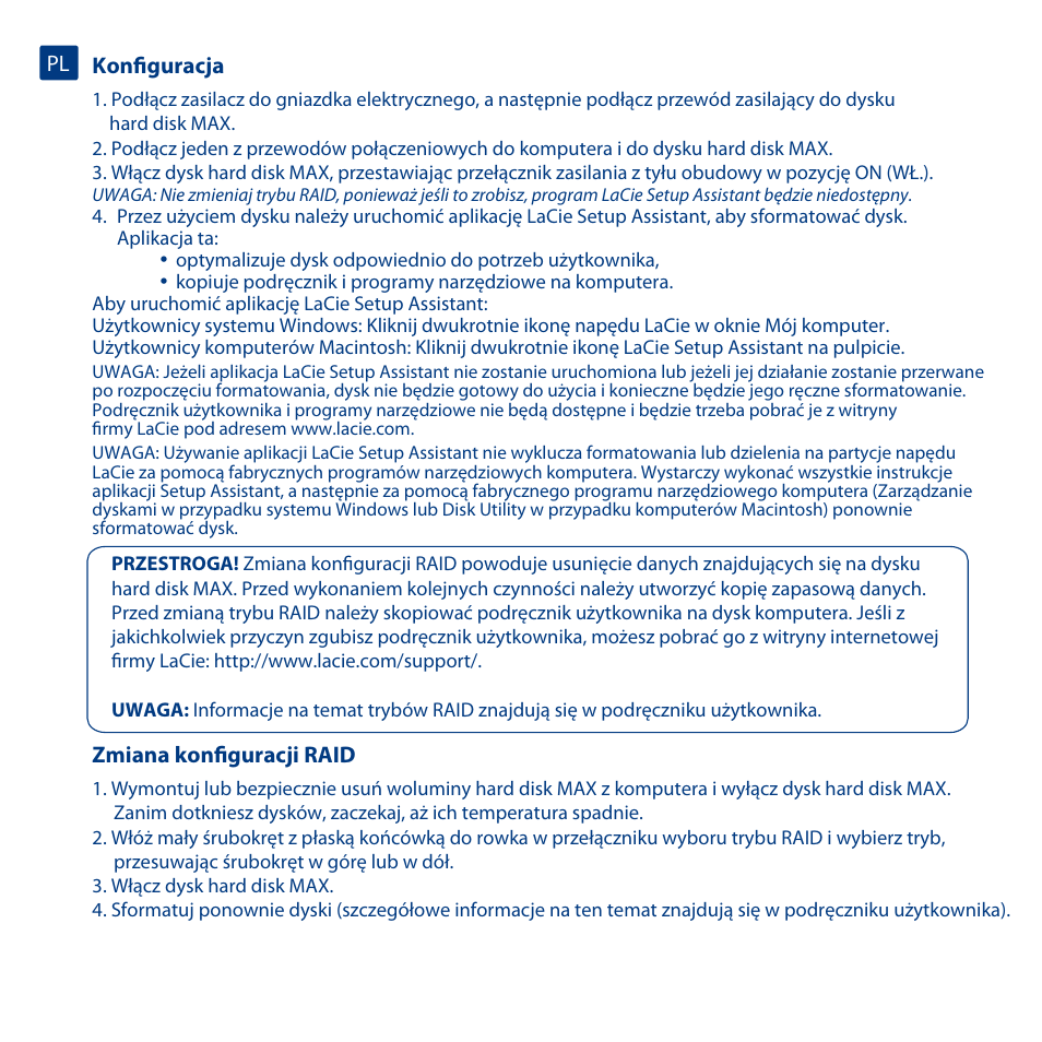 LaCie Hard Disk MAX User Manual | Page 26 / 44