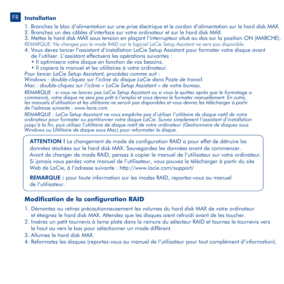 LaCie Hard Disk MAX User Manual | Page 8 / 44