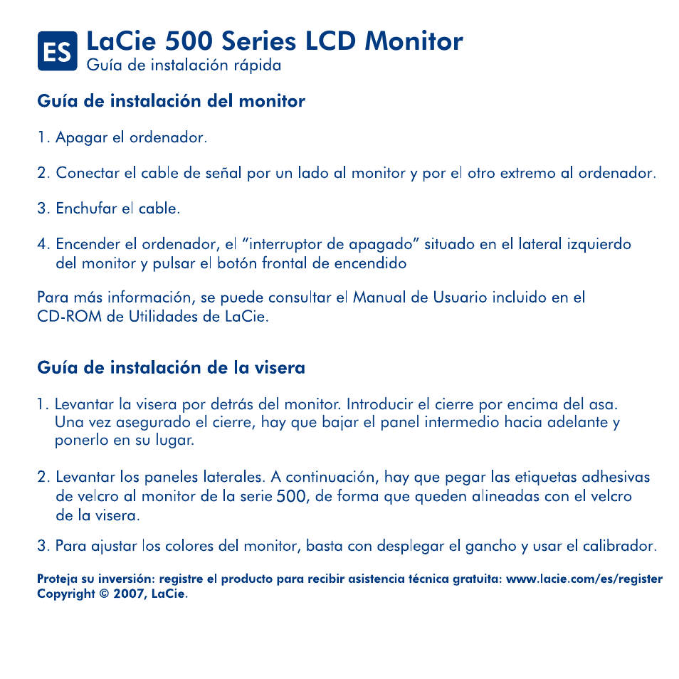 Lacie 500 series lcd monitor | LaCie 500 User Manual | Page 12 / 24