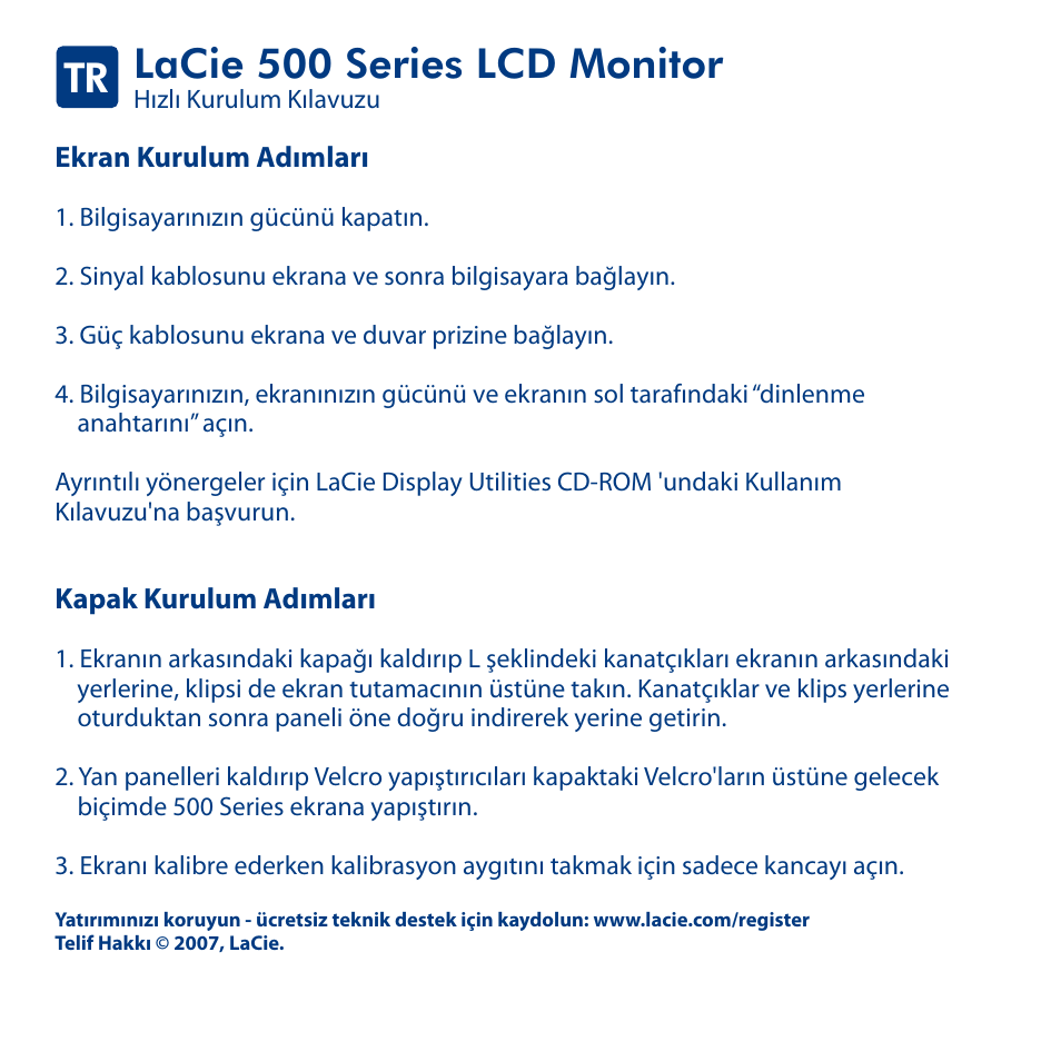 Lacie 500 series lcd monitor | LaCie 500 User Manual | Page 21 / 24