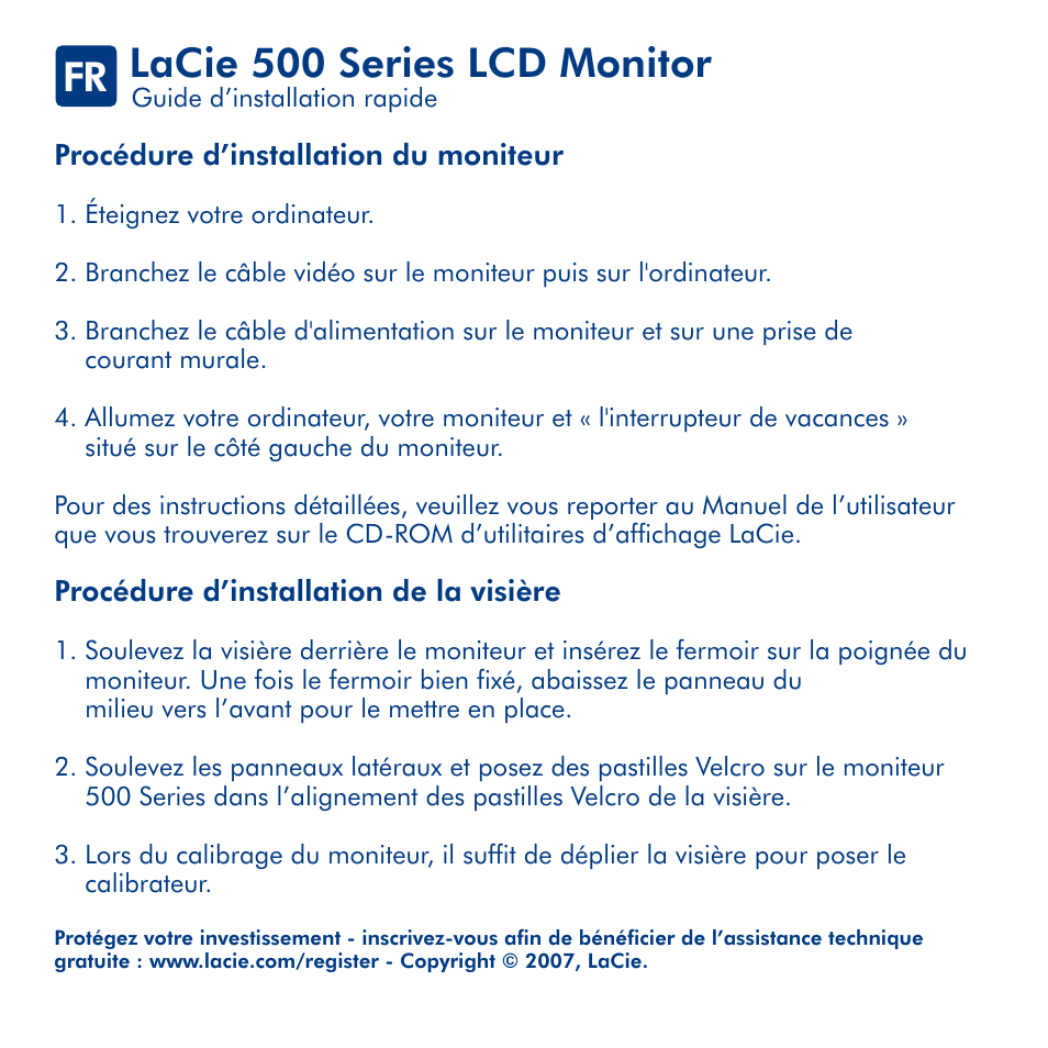 Lacie 500 series lcd monitor | LaCie 500 User Manual | Page 9 / 24
