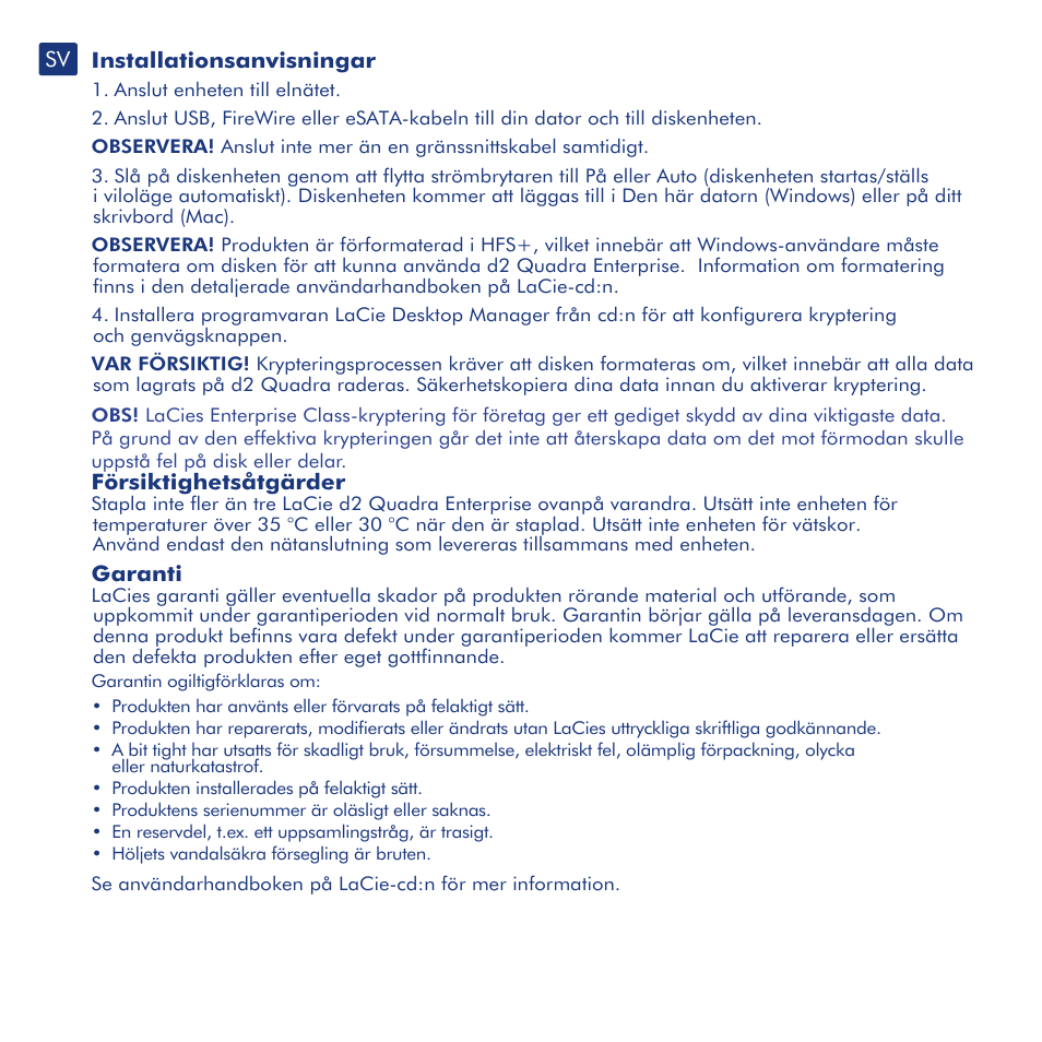 LaCie d2 Quadra User Manual | Page 13 / 24