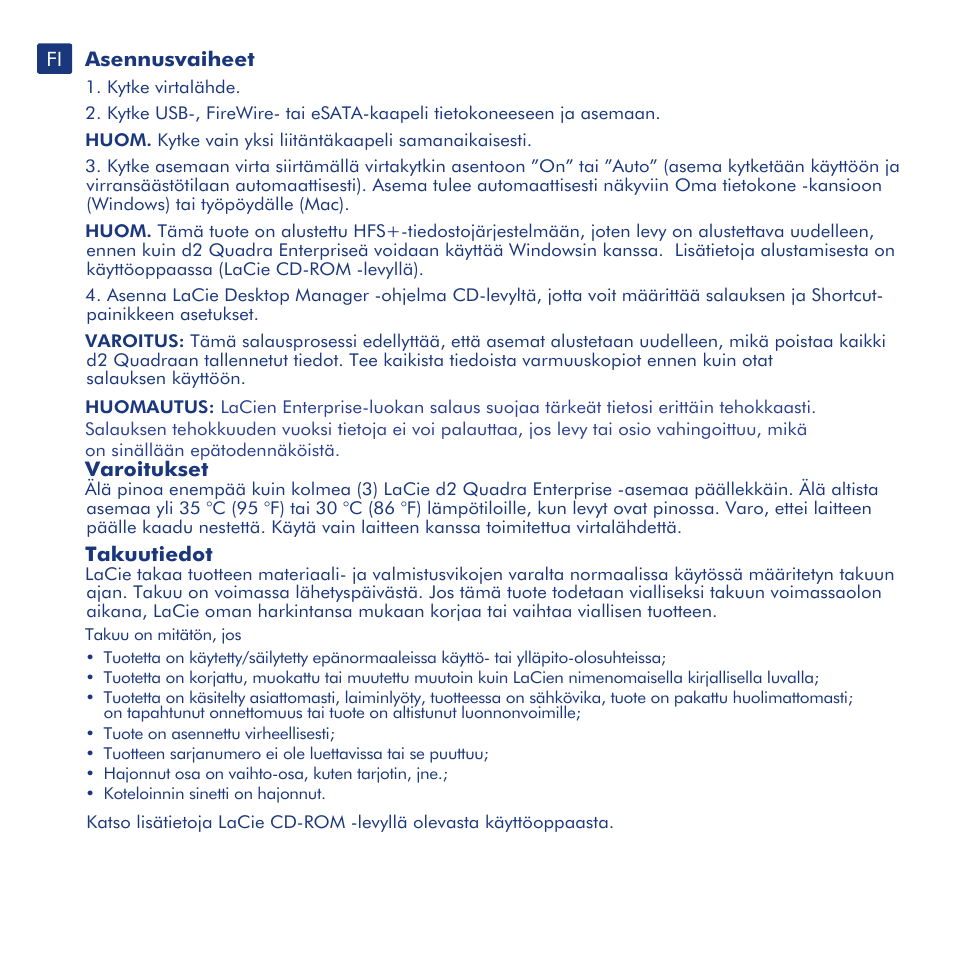 LaCie d2 Quadra User Manual | Page 15 / 24