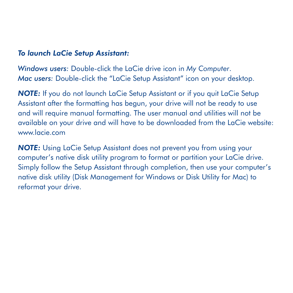 LaCie Hard Disk Quadra User Manual | Page 5 / 24