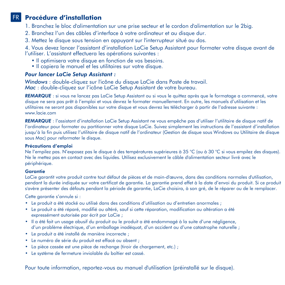 LaCie Hard Disk Quadra User Manual | Page 7 / 24