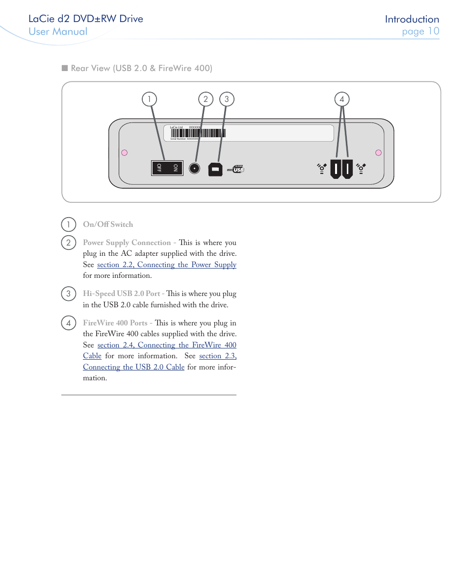 LaCie 400USB User Manual | Page 11 / 39