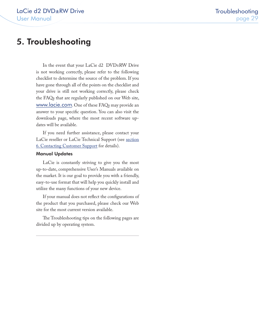 Troubleshooting | LaCie 400USB User Manual | Page 30 / 39