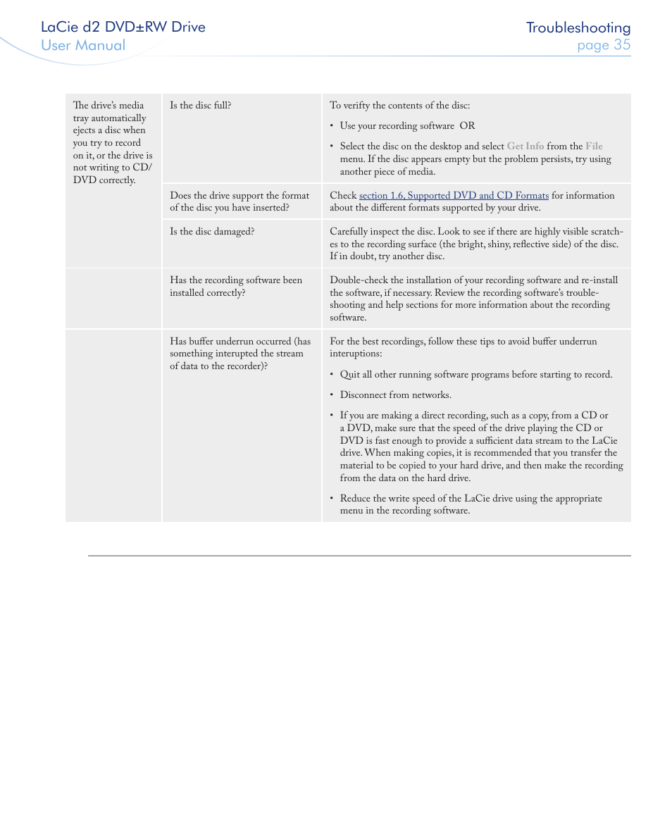 LaCie 400USB User Manual | Page 36 / 39