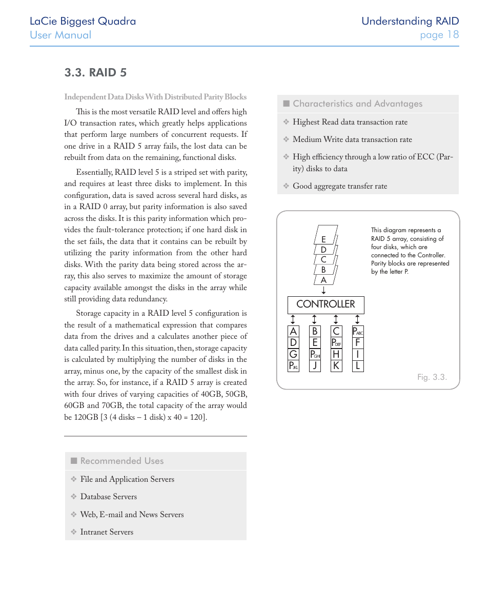 Raid 5 | LaCie FIREWIRE 800/400 User Manual | Page 19 / 59
