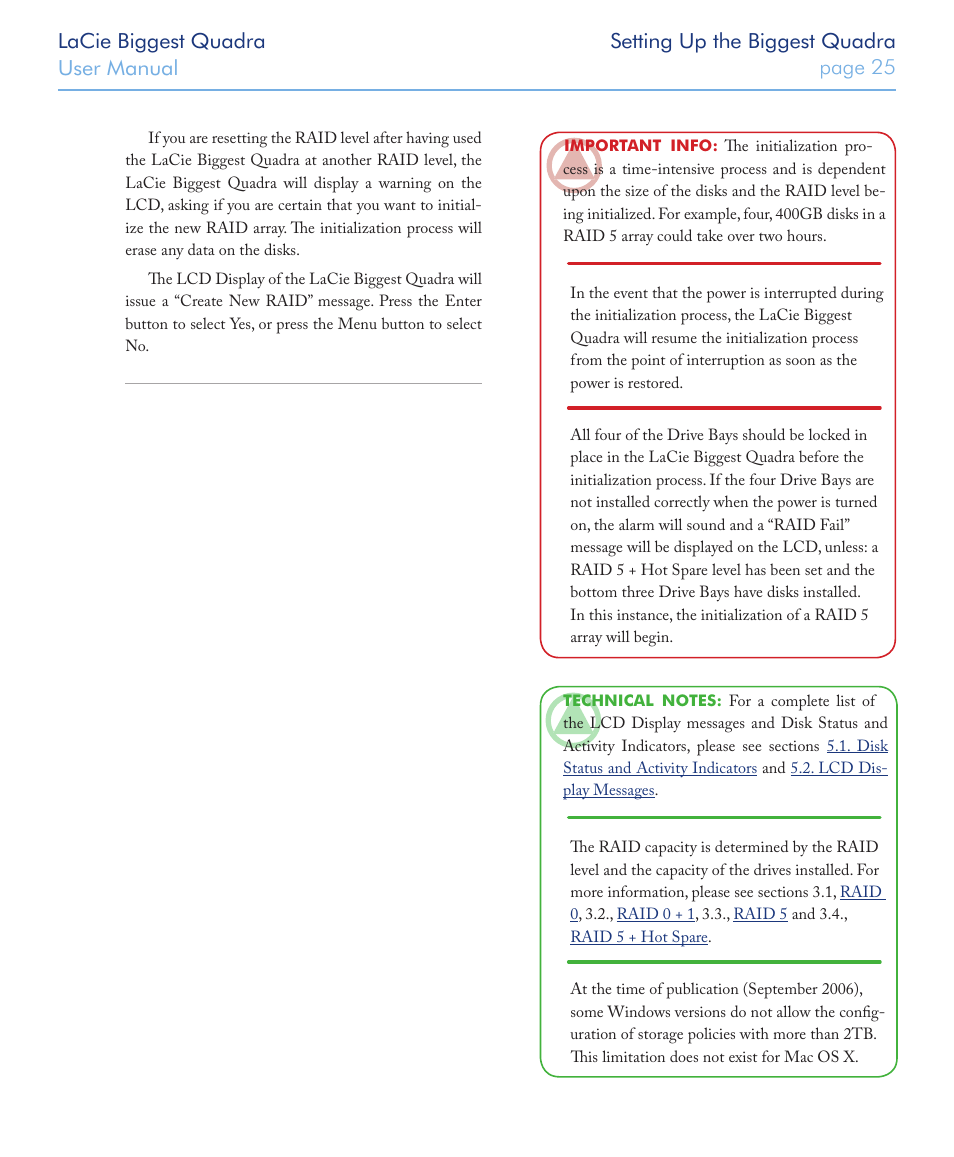 LaCie FIREWIRE 800/400 User Manual | Page 26 / 59